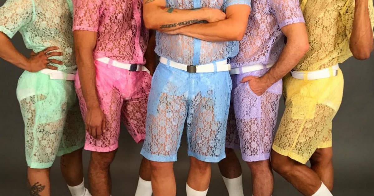 see through lace shorts for men