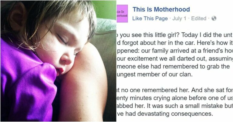 Mom’s Post About the Time She Left Her Toddler Alone in a Car Is a Must-Read Reminder for Us All