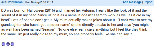changing her baby's name
