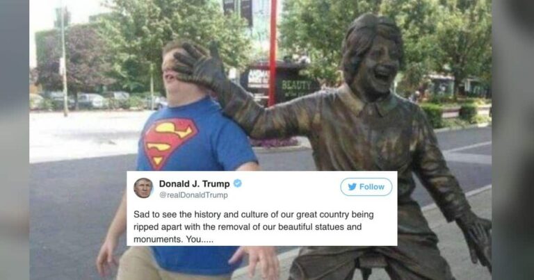 The Internet Hilariously Clapped Back to Donald Trump’s Tweet About Preserving Confederate Monuments