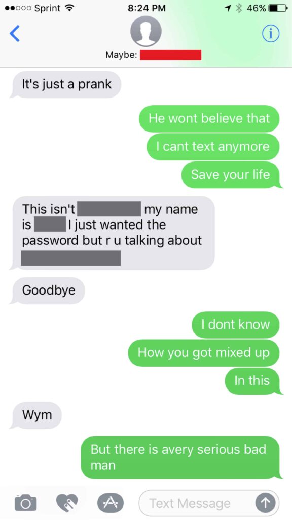stolen phone prank