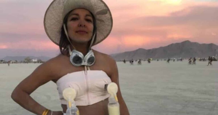 This Woman Pumped Breast Milk at Burning Man so People Could Make Lattes