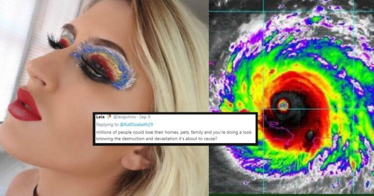 A Makeup Artist Created a Hurricane Irma Look, for Some Reason, and It Didn’t Go Well