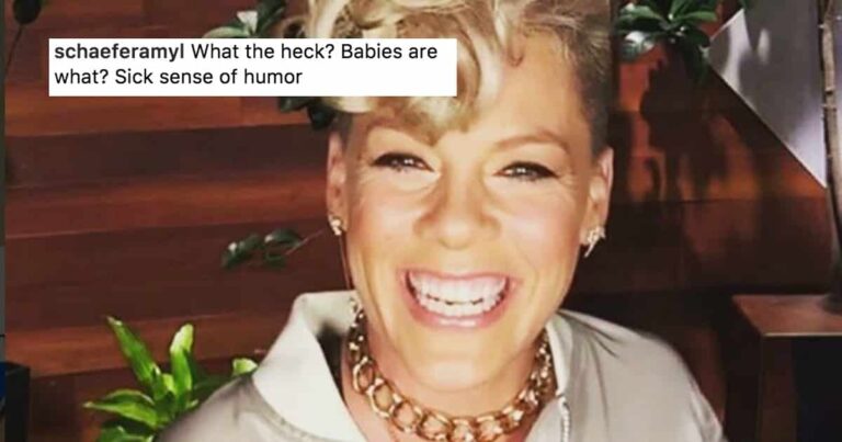 Pink Shares a Very Relatable Text From Her BFF and It’s Caused Some to Get Their Panties in a Wad