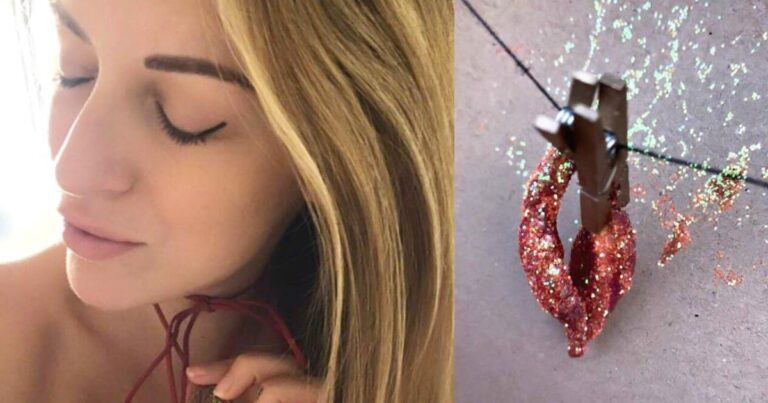 Woman Wears a Labia Necklace Made From Her Own… Parts
