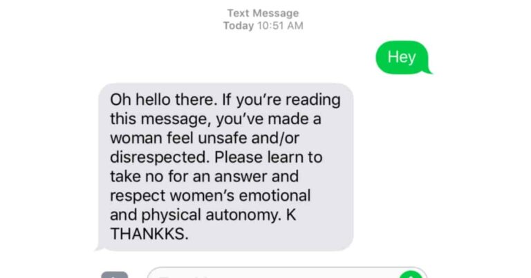 This Hotline Will Text Creeps That Make You Uncomfortable So You Don’t Have To
