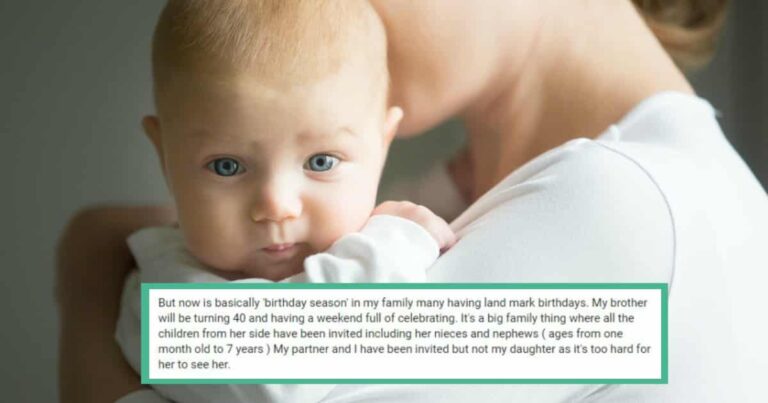 SIL Bans 4-Month Old Niece From Birthday Celebration Over Her Own Infertility Struggles