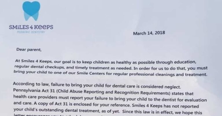Dentist Threatens to Report Mom to CPS Over Missed Follow-Up Appointment