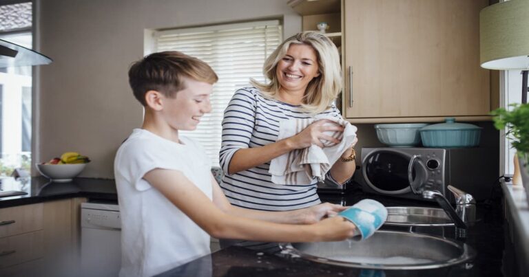 Sons of Working Moms Do Twice as Much Housework as Adults, Says Study