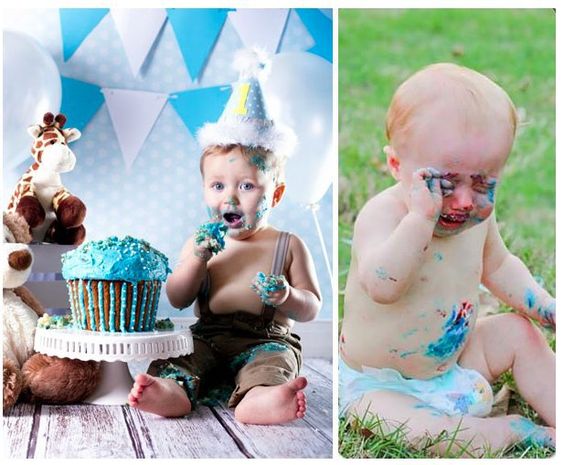 babies, cake, first birthday