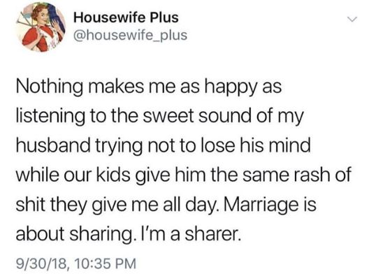 marriage, sharing, kids