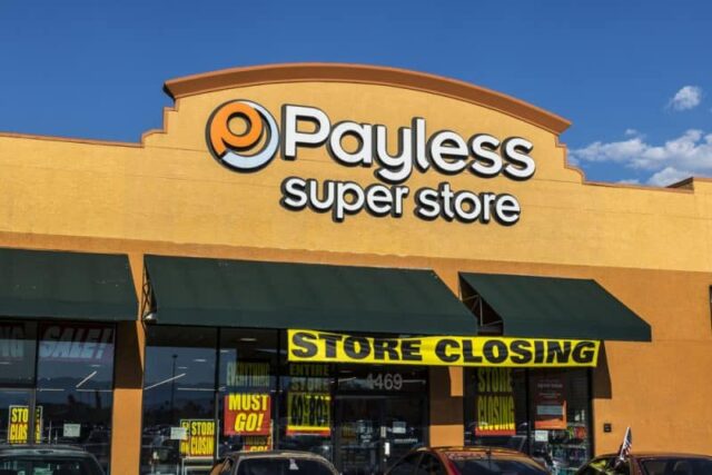 2019 Bankrupt Stores payless shoes