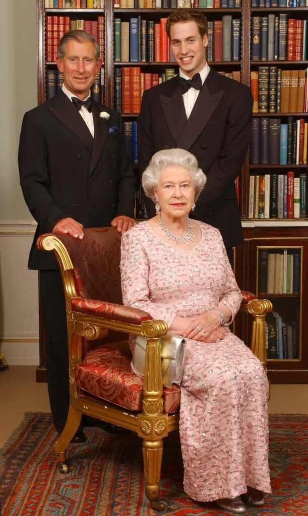Queen Elizabeth II, Charles, Prince of Wales and Prince William