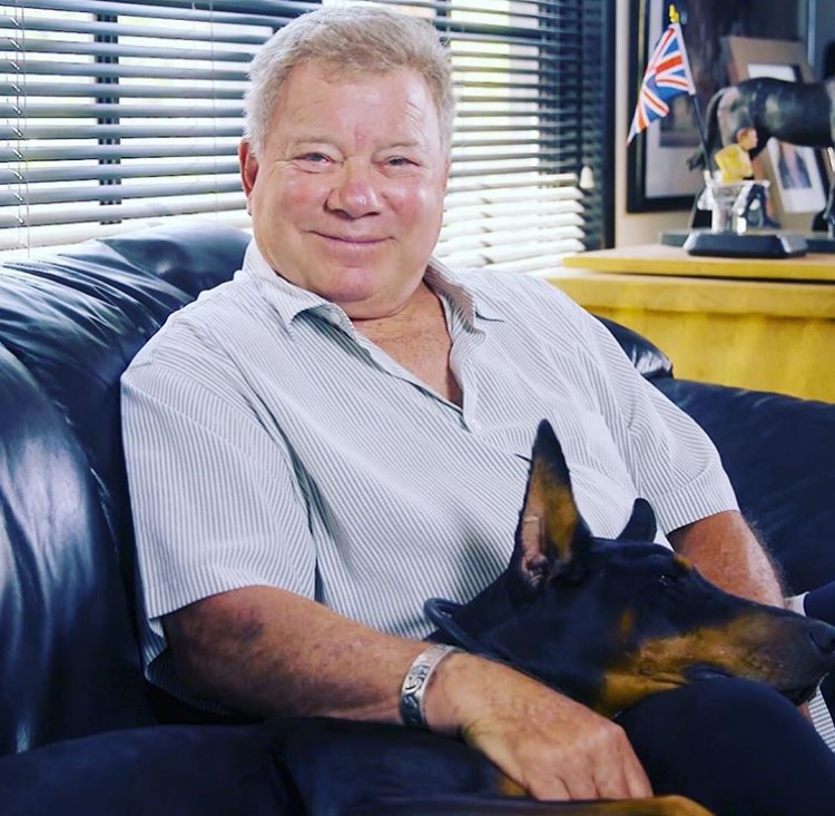 Most Popular Baby Names 2018 William Shatner Posing With Dog Instagram
