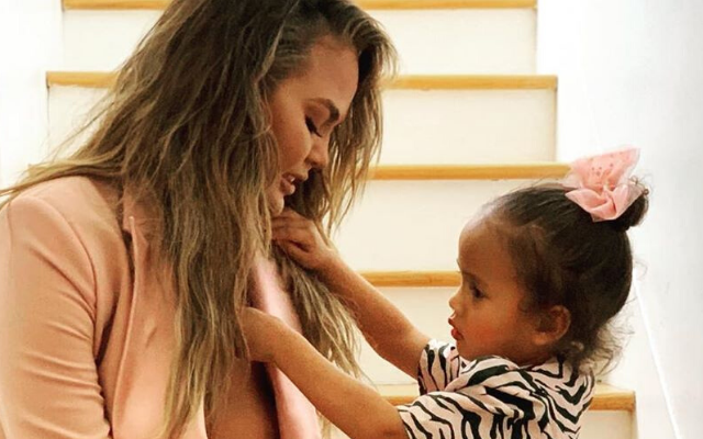 Chrissy Teigen Gets Mom-Shamed For Showing Bra-Less Boob In Photo With Her Daughter
