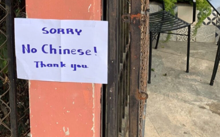 “No Chinese Allowed” Signs Pop Up Amid Coronavirus Hysteria
